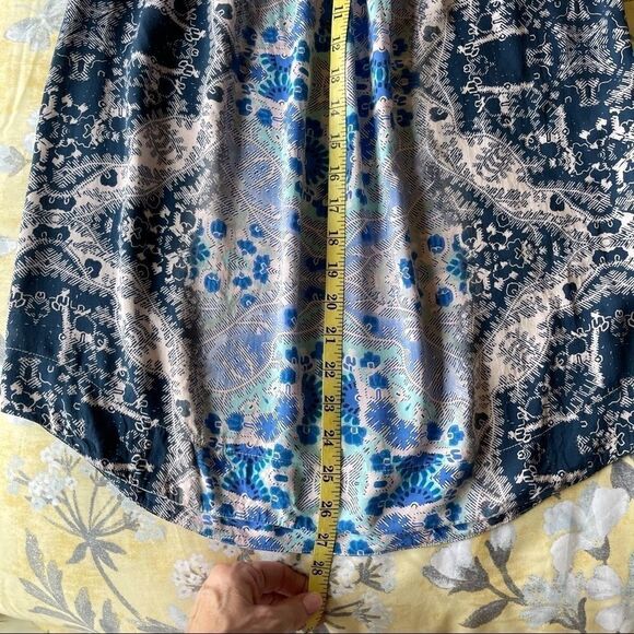 Akemi + Kin Lace Top and Blue Print Blouse - Small - Picture 6 of 8